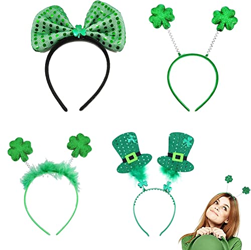 WUERKIYA 4 Stück Haarreif St. Patricks Day Accessoires Kleeblatt Deko St. Patricks Day Deko Kostüm Accessoire Kopfbedeckung Irish Party Karneval Mottoparty WUERKIYA 4 Stück Haarreif St. Patricks Day Accessoires Kleeblatt Deko St. Patricks Day Deko Kostüm Accessoire Kopfbedeckung Irish Party Karneval Mottoparty von WUERKIYA