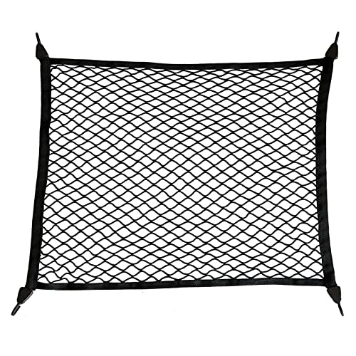 WUERKIYA Auto Kofferraum Gepäcknetz, 70x70 cm, Nylon, Schwarz, Haken, für Auto, Lkw, Lieferwagen, SUV WUERKIYA Auto Kofferraum Gepäcknetz, 70x70 cm, Nylon, Schwarz, Haken, für Auto, Lkw, Lieferwagen, SUV von WUERKIYA