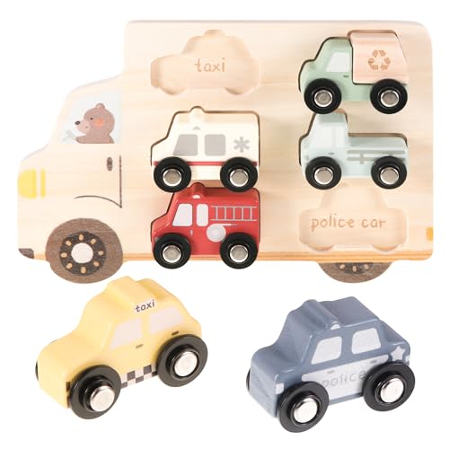 WUISOLQP 6 Stück Spielzeugauto Holz, Fahrzeuge ab 1 Jahr HolzautosEarly Development & Activity Toys, Montessori Spielzeug Baby, Holzspielzeug Auto, Montessori Spielzeug ab 1 Jahr WUISOLQP 6 Stück Spielzeugauto Holz, Fahrzeuge ab 1 Jahr HolzautosEarly Development & Activity Toys, Montessori Spielzeug Baby, Holzspielzeug Auto, Montessori Spielzeug ab 1 Jahr von WUISOLQP