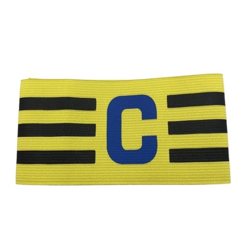 WUJIHE 1 x professionelles Fußball-Armband, Nylon, verstellbar, für Spiele, Kapitäne, Gelb WUJIHE 1 x professionelles Fußball-Armband, Nylon, verstellbar, für Spiele, Kapitäne, Gelb von WUJIHE