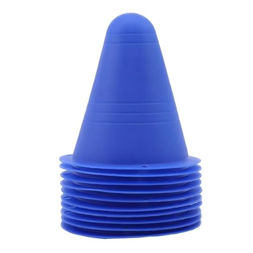 WUJIHE Skate-Markierungshütchen für Fußball, Markierungsbecher, Slalom, Rollschuhe, Flor, Fußball, Trainingsausrüstung, Blau, 10 Stück WUJIHE Skate-Markierungshütchen für Fußball, Markierungsbecher, Slalom, Rollschuhe, Flor, Fußball, Trainingsausrüstung, Blau, 10 Stück von WUJIHE