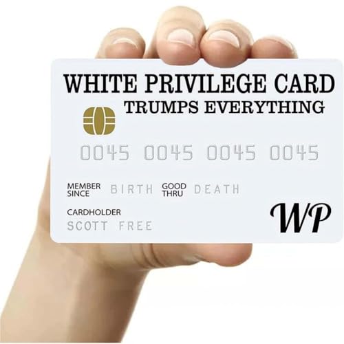 WUJIHE White Privilege Card Trumps Jokes Men And Women Give Gifts To Each Other Office Supplies Business Cards For Adult Accessories WUJIHE White Privilege Card Trumps Jokes Men And Women Give Gifts To Each Other Office Supplies Business Cards For Adult Accessories von WUJIHE