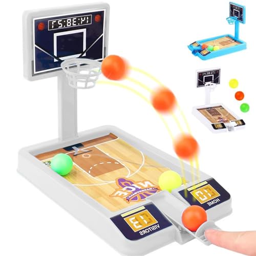 WUPENGSA Desktop Basketball Spiel - Mini Tisch Basketball Spielzeug für Kinder und Erwachsene (Weiß) von WUPENGSA