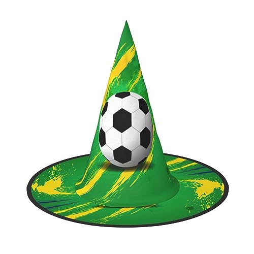 Sport Ball Fußball Druck Faltbare Spitze Erwachsene Hexen Hüte Zauberer Halloween Cosplay Zubehör Für Frauen von WURTON