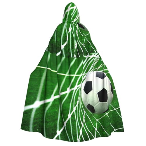 WURTON Gras-Fußball-Umhang mit Kapuze, Cosplay-Kostüm, Umhang, 190 cm von WURTON