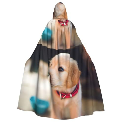 WURTON Süßer Hunde-Umhang in voller Länge mit Kapuze, Cosplay-Kostüme, Umhang, 190 cm von WURTON