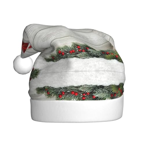 WURTON Weihnachtsbaum und Glocken drucken Erwachsene Lustige Santa Hüte Xmas Urlaub Hut, Weihnachtsmütze Neujahr Party Xmas Hut Geschenke von WURTON
