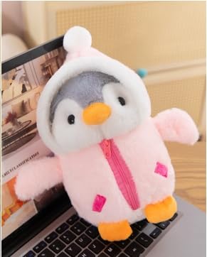 WUSANNA 2 Stück Kuscheltier, Pinguin Kuscheltier, Süße Form, Ideal zum Kuscheln im Schlaf, Geschenk für Jungen und Mädchen (Blau + Rosa, 25 cm) von WUSANNA
