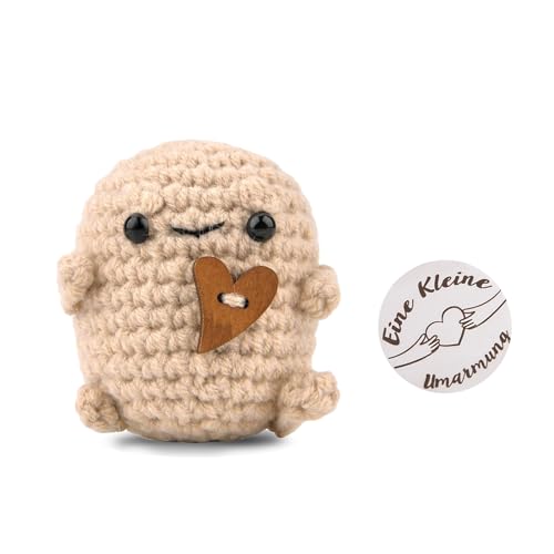 WUSANNA Positive Potato,Fernbeziehung Geschenk,Positive Kartoffel Deutsch Emotionales Unterstützungs Geschenk,Potato,Mit Glücksbringern EIN Inspirierendes Energiekarten-Geschenk Für Ihre Freundin von WUSANNA
