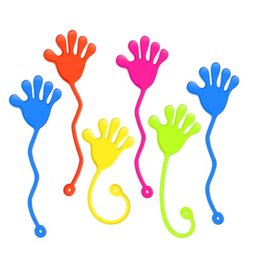 WUSJCOF 6x Klatschhand Kinder Mitgebsel & Gastgeschenke & Give aways - Glibberhand als Party Mitbringsel für Jungen & Mädchen - Kindergeburtstag Geschenke von WUSJCOF