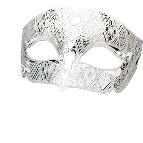 WUYXTO Maskerade Maske 2 Stück Metall filigrane Paar venezianische Partymaske Hochzeit Ball Maske Maskerade Kostüm Masker Set(Black Clear Diamond) von WUYXTO