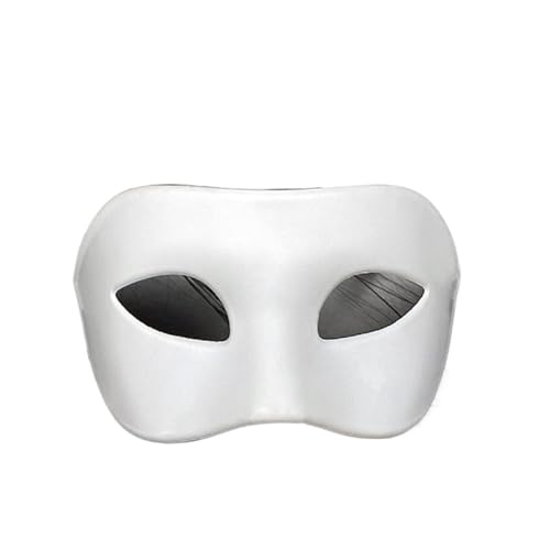 WUYXTO Maskerade Maske 4PCS Frau Männer Maskerade Maske Prom Retro Muster Einfarbig Masken Karneval Kostüm Party Hochzeit Geburtstag(White) von WUYXTO