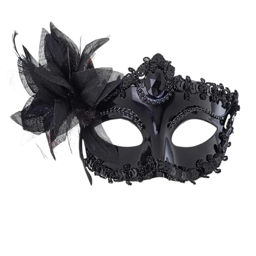 WUYXTO Maskerade Maske 4PCS Maskerademaske for Frauen, venezianisches Kostüm halbes Gesicht Kostüm Cosplay Spitze Augenmaske Karneval Maskerade Party von WUYXTO