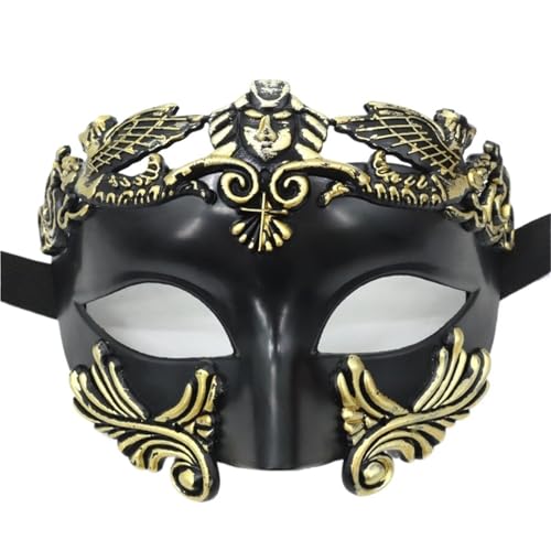 WUYXTO Maskerade Maske 5PC Venezianische Maske Maskenbälle Partymasken Halbgesichtsmaske for Erwachsene Maskerademaske(Gold) von WUYXTO
