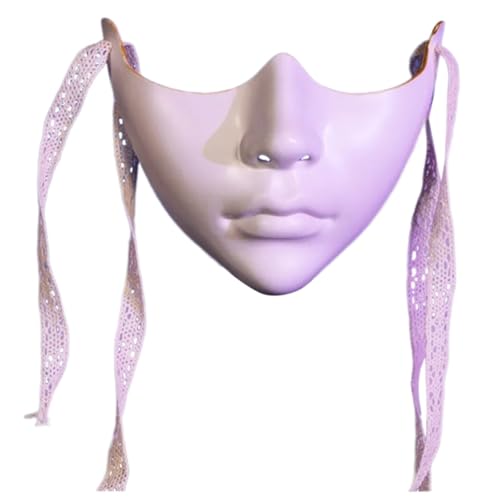 WUYXTO Maskerade Maske 5PCS Maskerade Augenmaske Augen Abdeckung Mund Abdeckung Frauen Männer Maskerade Halbe Gesichtsmaske for Karneval Dress Up(Style07) von WUYXTO