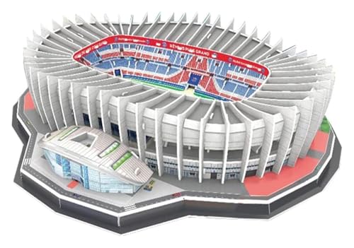 Holzpuzzle für Erwachsene, Modellbaukästen, Paris Park St Germain Stadium Modell DIY Puzzle, Gebäudemodell for Erwachsene, Bausätze (42 * 35 * 7,8 cm) von WWBPOIUY