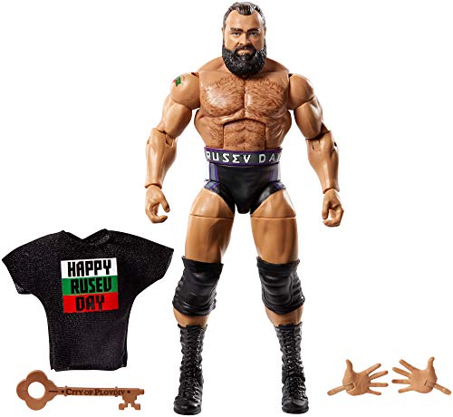 Mattel GCL28 WWE Elite Actionfigur (15 cm) Rusev, Spielzeug ab 8 Jahren von WWE