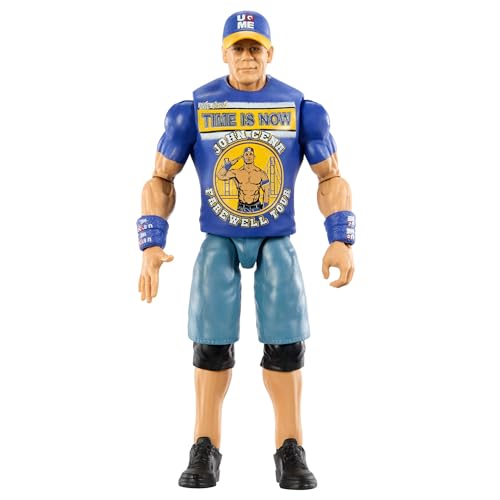 Mattel WWE Actionfiguren und Zubehörteile, ca. 15 cm große Superstar-Sammelfiguren mit 14 Bewegungspunkten und lebensechtem Aussehen (Stile können abweichen), JGD45 von WWE