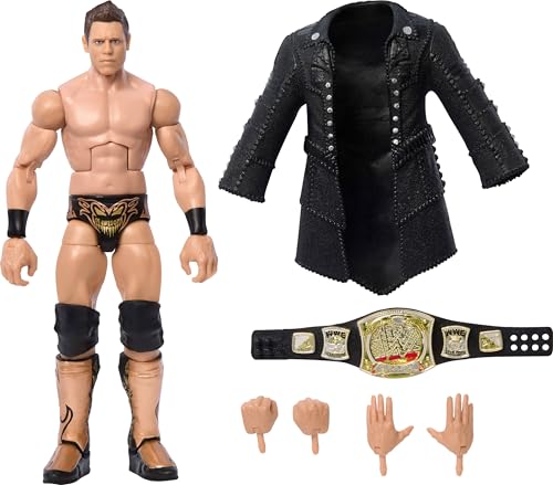 Mattel WWE Elite Actionfigur und Zubehör, Greatest Hits 2025, ca. 15 cm große Sammelfigur The Miz mit 25 Bewegungspunkten und austauschbaren Händen, JCH84, [Mehrfarbig] von Mattel