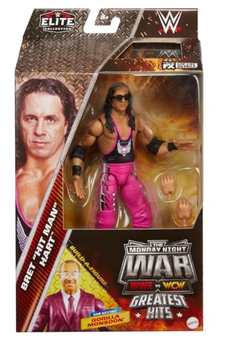 WWE Bret The Hitman Hart Mattel Elite Collection Greatest Hits Series 2 The Monday Night Wars Action Figure Toy von WWE