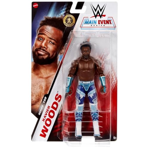 WWE Catch Main Event Series – Figur mit Gelenken, 15,2 cm – Xavier Woods WWE Catch Main Event Series – Figur mit Gelenken, 15,2 cm – Xavier Woods von WWE