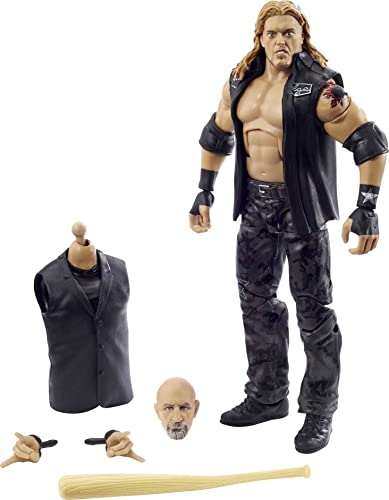 WWE GVC08 - Edge WrestleMania Actionfigur, Einzugsweste, Schläger, Bauteile für Paul Ellering & Rocco, ca. 15 cm, beweglich, zum Sammeln und Schenken für WWE Fans ab 8 Jahren WWE GVC08 - Edge WrestleMania Actionfigur, Einzugsweste, Schläger, Bauteile für Paul Ellering & Rocco, ca. 15 cm, beweglich, zum Sammeln und Schenken für WWE Fans ab 8 Jahren von Mattel