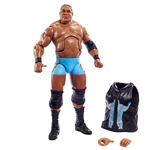 WWE GYC24 - Survivor Keith Lee Actionfigur, Elite Kollektion, ca. 18 cm groß, Figuren zum Spielen und Sammeln, Spielzeug ab 8 Jahren von WWE