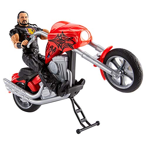 WWE GYX60 - Wrekkin’ Slam Cycle Motorrad mit Drew McIntyre Basis-Actionfigur, Geschenk für Kinder ab 6 Jahren von WWE