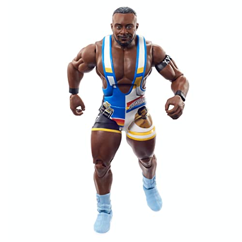 WWE HDD89 - Big E Royal Rumble Elite Kollektion Action-Figur mit Zubehör & Jimmy Hart Baukasten Teile, ca 15 cm, Spielzeug Sammlergeschenk für WWE-Fans ab 8 Jahren von WWE