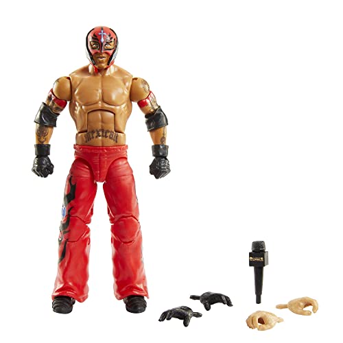 WWE HKP15 - Elite WrestleMania Royal Rumble Rey Mysterio Actionfigur, bewegliches WWE Sammlerstück mit Zubehör, Spielzeug Geschenk für Kinder und Fans ab 8 Jahren WWE HKP15 - Elite WrestleMania Royal Rumble Rey Mysterio Actionfigur, bewegliches WWE Sammlerstück mit Zubehör, Spielzeug Geschenk für Kinder und Fans ab 8 Jahren von WWE