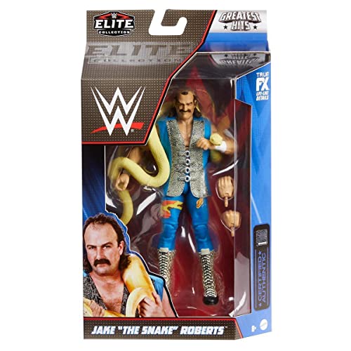 WWE Jake The Snake Roberts The Greatest Hits Elite Collection Serie 1 Wrestling Actionfigur Spielzeug (GDF6) von WWE
