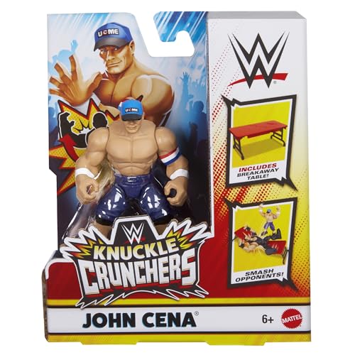 WWE John Cena Knuckle Crunchers 6 Spielzeug-Wrestling-Actionfigur, Blau von WWE