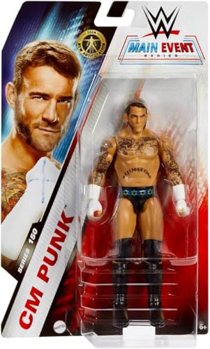 WWE Main Event Series – Figur mit Gelenken, 15,2 cm – Figuren cm Punk WWE Main Event Series – Figur mit Gelenken, 15,2 cm – Figuren cm Punk von WWE