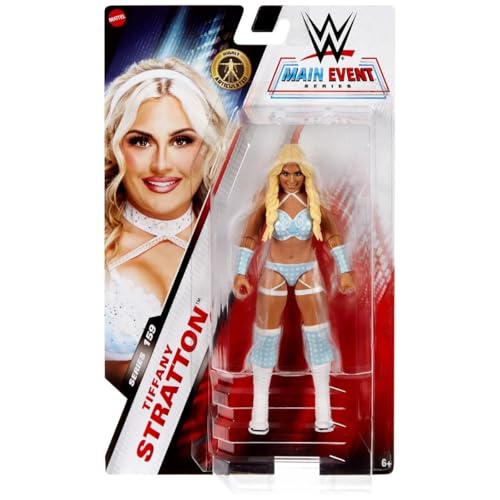 WWE Main Event Series – Figur mit Gelenken, 15,2 cm – Tiffany Stratton WWE Main Event Series – Figur mit Gelenken, 15,2 cm – Tiffany Stratton von WWE