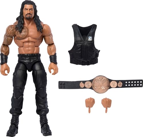 WWE Mattel Elite, Greatest Hits 2025, 15,2 cm große Römische Königreiche, Sammlerfigur mit 25 Gelenkpunkten und austauschbaren Händen WWE Mattel Elite, Greatest Hits 2025, 15,2 cm große Römische Königreiche, Sammlerfigur mit 25 Gelenkpunkten und austauschbaren Händen von WWE