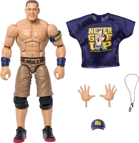 Mattel WWE Elite-Actionfigur & Zubehör, Greatest Hits Serie 2025, 15,2 cm, Sammlerstück John-Cena mit 25 Gelenkpunkten & austauschbaren Händen Mattel WWE Elite-Actionfigur & Zubehör, Greatest Hits Serie 2025, 15,2 cm, Sammlerstück John-Cena mit 25 Gelenkpunkten & austauschbaren Händen von Mattel