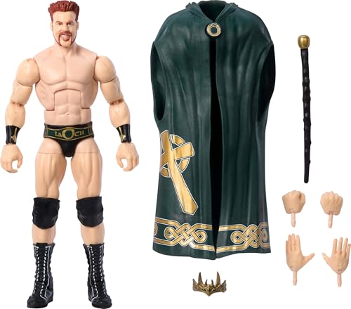 WWE Mattel Elite-Actionfigur & Zubehör, Greatest Hits 2025, 15,2 cm großes Sammlerstück König Sheamus mit 25 Gelenkpunkten & austauschbaren Händen von Mattel
