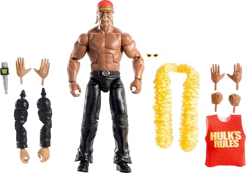 WWE Mattel Elite Collection Actionfigur & Zubehör, Premium Live Event Hulk Hogan Set, Wrestlemania mit Howard Finkel Build-A-Figure Parts WWE Mattel Elite Collection Actionfigur & Zubehör, Premium Live Event Hulk Hogan Set, Wrestlemania mit Howard Finkel Build-A-Figure Parts von Mattel