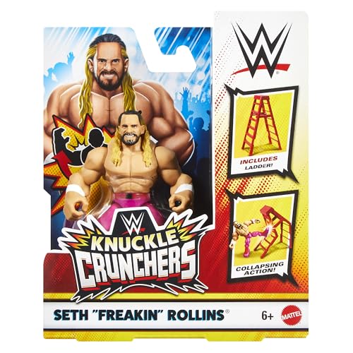 WWE Seth Rollins Knuckle Crunchers 4 Spielzeug-Wrestling-Actionfigur, Violett WWE Seth Rollins Knuckle Crunchers 4 Spielzeug-Wrestling-Actionfigur, Violett von WWE