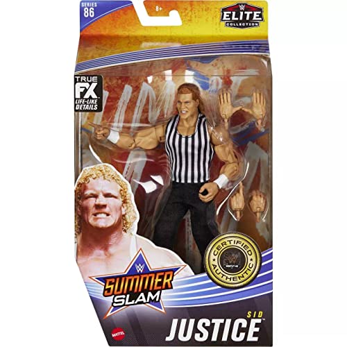 WWE Sid Justice Schiedsrichter Elite Collection Serie 86 Actionfigur, 15,2 cm, tragbar, Sammlerstück, Geschenk, Fans ab 8 Jahren von WWE