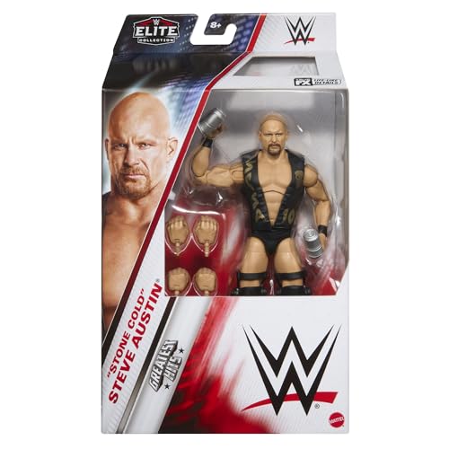 WWE Stone Cold Steve Austin Elite Greatest Hits 8 Spielzeug-Wrestling-Actionfigur von WWE