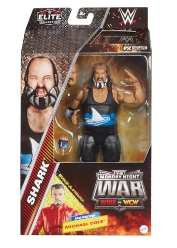 WWE The Shark 2025 Mattel Elite Collection Monday Night Wars Series 8 Wrestling Action Figure Toy von WWE