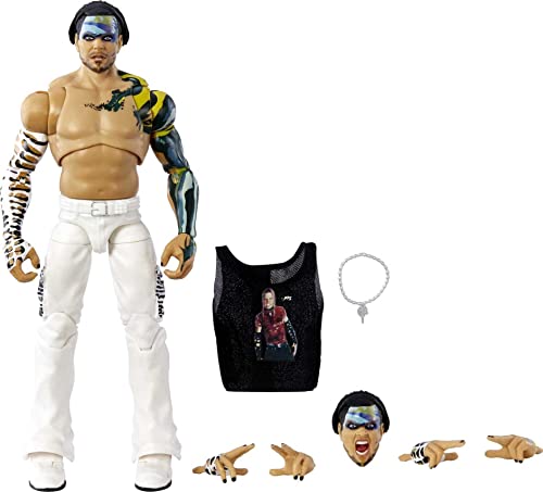 WWE Ultimate Edition Jeff Hardy Action-Figur, 15,2 cm großes Sammlerstück mit austauschbarem Kopf, austauschbaren Händen und Eingangsausrüstung für Kinder ab 8 Jahren von WWE