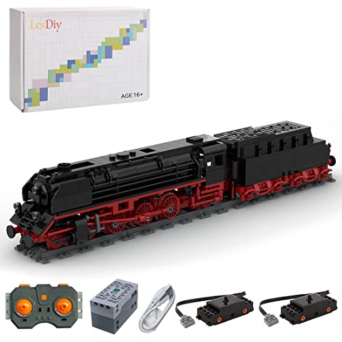 WWEI Technik Bausteine Zug Lokomotive, Baureihe 01.5. Ferngesteuertes Dampflokomotive mit Motor, 1040 Teile Klemmbausteine Kompatibel mit-Itrains Design WWEI Technik Bausteine Zug Lokomotive, Baureihe 01.5. Ferngesteuertes Dampflokomotive mit Motor, 1040 Teile Klemmbausteine Kompatibel mit-Itrains Design von WWEI