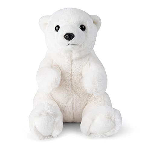 WWF 01191 - ECO Plüschtier Eisbär, lebensecht gestaltetes Kuscheltier, ca. 23 cm groß, wunderbar weich und kuschelig, Handwäsche möglich von WWF