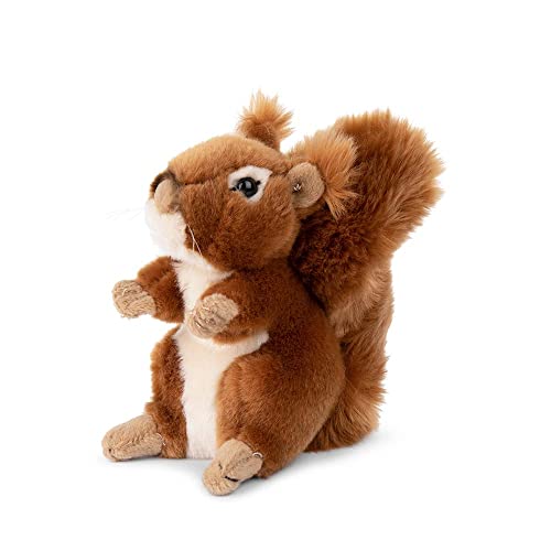 WWF 14546 - Plüschtier Eichhörnchen, lebensecht gestaltetes Kuscheltier, ca. 15 cm groß, wunderbar weich und kuschelig, Handwäsche möglich von WWF