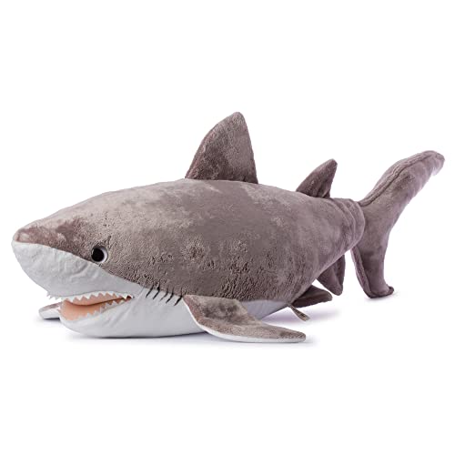 WWF Plüschtier Weißer Hai (109cm), besonders Flauschige und lebensechte Plüschtierkollektion des WWF, hohe Qualitäts- und Sicherheitsstandards, auch für Babys geeignet, Mehrfarbig von WWF
