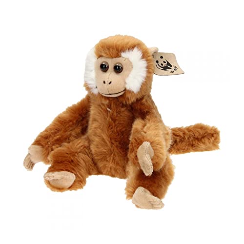 WWF Plüschtier Affenbaby hell/braun (23cm), realistisch gestaltetes Plüschtier, Super weiches, lebensecht gestaltetes Plüschtier zum Knuddeln und Liebhaben, Handwäsche möglich von WWF