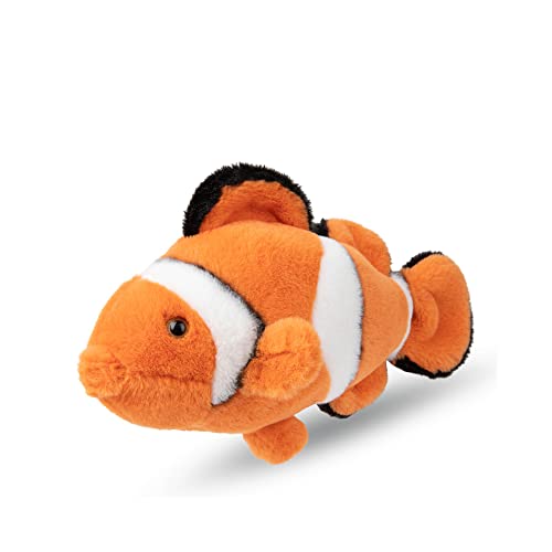 WWF 01285 - Plüschtier Clownfisch, lebensecht gestaltetes Kuscheltier, ca. 18 cm groß, wunderbar weich und kuschelig, Handwäsche möglich von WWF