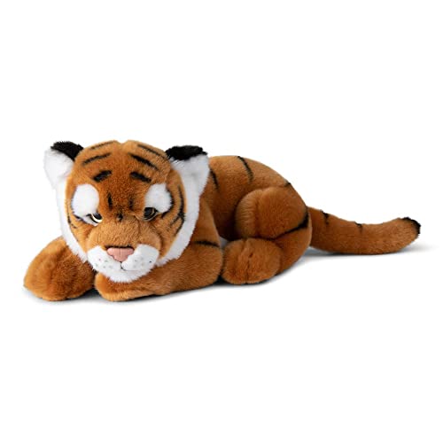 WWF 01192 - Plüschtier Tiger, lebensecht gestaltetes Kuscheltier, ca. 30 cm groß, wunderbar weich und kuschelig, Handwäsche möglich von WWF